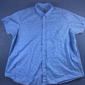 Men's Blue Button-Up Shirt